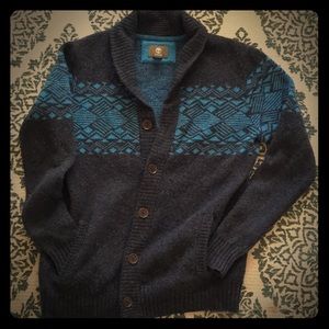 Timberland Lambswool cardigan navy blue